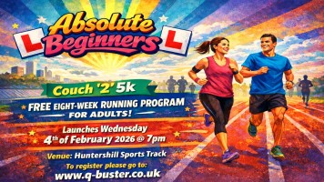 Absolute Beginners - Couch '2' 5k (Free 8-week Running Block)